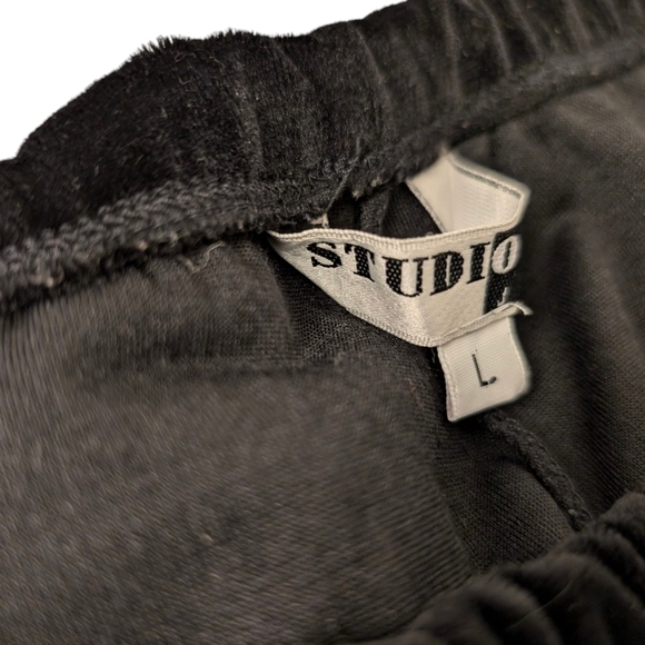 VELVETY Black Stretch Vintage Leggings Pants Medium Large - Picture 6 of 10